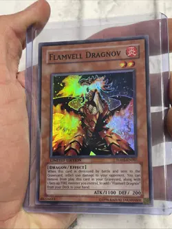 YUGIOH TCG FLAMVELL DRAGNOV HA01-EN007 SUPER LIMITED EDITION NM/MT YUGIOH! CARD - Image 1