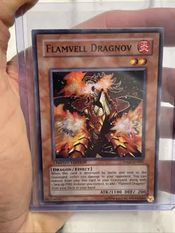 YUGIOH TCG FLAMVELL DRAGNOV HA01-EN007 SUPER LIMITED EDITION NM/MT YUGIOH! CARD - Image 2