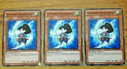 YuGiOh 3 X STINGING SWORDSMAN - PHSW-EN004 1st EDITION. Free Postage - Image 1