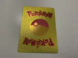 Pikachu Mega Lucario Tag Cosplay Yellow Foil Fan Art Display Card - Image 2