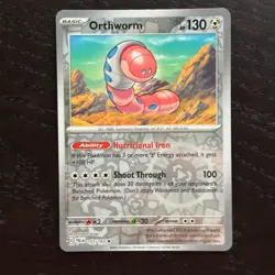 Orthworm 151/193 Pokemon Paldea Evolved SV02 Reverse Holo Rare Card NM - Image 1