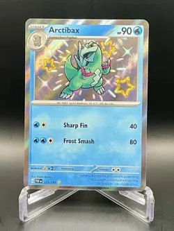 Arctibax 129/091 Paldean Fates Baby Shiny Rare Holo Card Pokemon TCG NM/M - Image 1