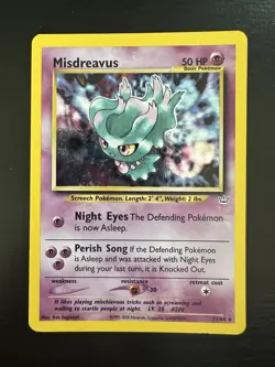Misdreavus Holo 11/64 Neo Revelation - NM Pokemon Card - Image 1