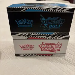 Pokemon WHITE FLARE + BLACK BOLT Card Boxes - Scarlet & Violet TCG - EMPTY - Image 3