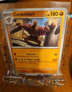 2024 Pokemon TCG Conkeldurr 105 Twilight Masquerade Reverse Holo U Card - Image 1