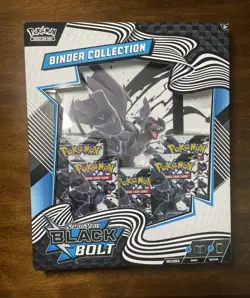 Pokemon Trading Card Game Scarlet & Violet Black Bolt Binder Collection SEALED - Image 1