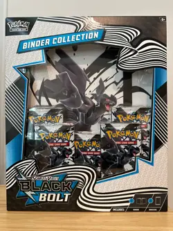 Pokemon Trading Card Game Scarlet & Violet Black Bolt Binder Collection SEALED - Image 1
