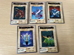 Yu-Gi-Oh! 1998 Japanese Bandai Yugioh cards 5 set card # 31 32 34 57 69 - Image 1