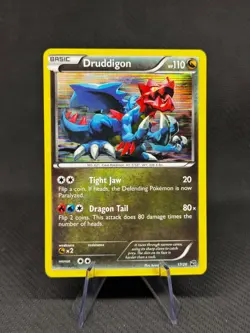 Druddigon 17/20 Holo Rare Black & White Dragon Vault Pokemon Card 2012 NM - Image 1