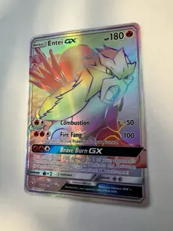 Entei GX 74/73 Shining Legends 2017 Secret Holo Rare Pokemon Card TCG - Image 3