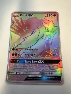 Entei GX 74/73 Shining Legends 2017 Secret Holo Rare Pokemon Card TCG - Image 4