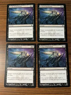 4x Grasp of Darkness (#65) Mint/NM Magic:the Gathering MTG Scars of Mirrodin - Image 1