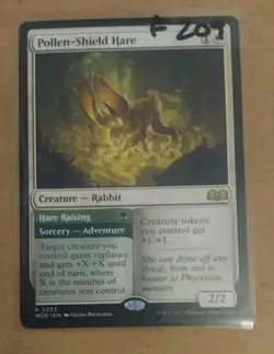 Pollen-Shield Hare #233 (NM) Wilds of Eldraine WOE Magic MTG - Image 1