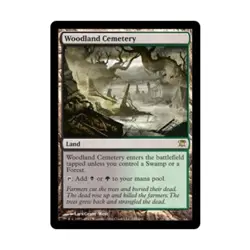 WOTC MtG Innistrad Woodland Cemetery (R) (Foil) EX - Image 1