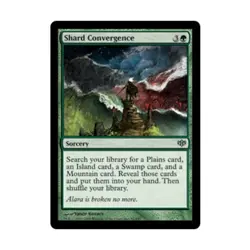 WOTC MtG Conflux Shard Convergence (U) (Foil) EX - Image 1