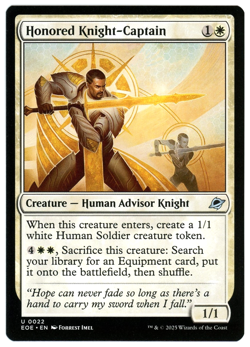 Honored Knight-Captain - 0022 - Edge of Eternities - MTG - NM Ships Now - Image 1