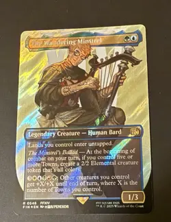 The Wandering Minstrel (Borderless Surge Foil) Final Fantasy MTG English NM - Image 1