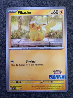 Pikachu - SVP 214 - - 2024 Illustration Contest - Pokemon TCG Card - Image 1