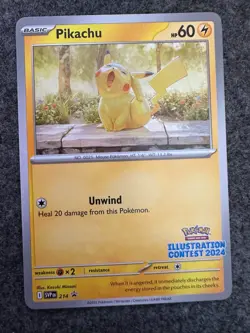 Pikachu - SVP 214 - - 2024 Illustration Contest - Pokemon TCG Card - Image 1