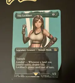 Magic the Gathering Tifa Lockhart X 1 Final Fantasy Borderless MTG NM - Image 1