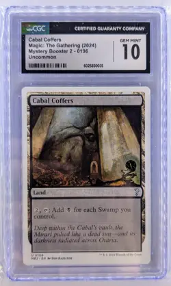 MTG Magic the Gathering Cabal Coffers 106/390 Mystery Booster 2 CGC GEM MINT 10 - Image 1
