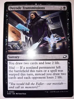 Decode Transmissions #0094 Edge of Eternities MTG Magic NM X 4 copies - Image 3