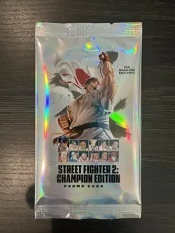 Street Fighter 2: Champion Edition Promo Card PSA Magazine Exclusive Pack SEALED - Image 1