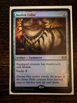 MTG - Basilisk Collar - Double Masters - NM FOIL - Image 1