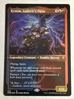 MTG / Kraum, Ludevic's Opus / CMR / #523 / FOIL ETCHED / Mythic / NM - Image 1