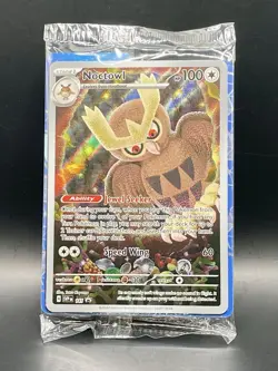 Noctowl SVP 141 *Sealed* Stellar Crown ETB Black Star Promo Full Art Pokemon TCG - Image 1