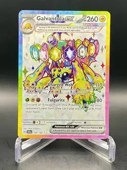 Galvantula ex 159/142 Stellar Crown Ultra Rare Full Art Holo Pokemon TCG NM/M - Image 1