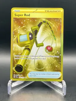 Super Rod 276/193 Paldea Evolved Hyper Rare Gold Full Art Pokemon TCG NM/M - Image 1