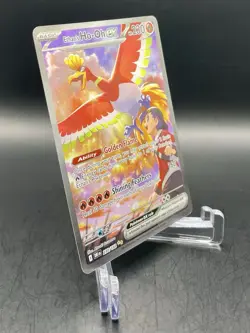 Ethan's Ho-Oh ex 230/182 Destined Rivals Special Illustration Rare Pokemon NM/M - Image 2