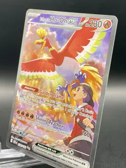 Ethan's Ho-Oh ex 230/182 Destined Rivals Special Illustration Rare Pokemon NM/M - Image 3