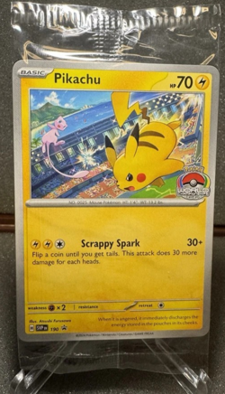 Pokemon TCG Pikachu SVP 190 2024 World Championships Sealed Promo Stamped - Image 1
