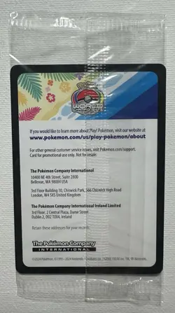 Pokemon TCG Pikachu SVP 190 2024 World Championships Sealed Promo Stamped - Image 3