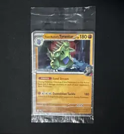 Team Rocket's Tyranitar Pokemon Center Stamp Destined Rival 096/182 Sealed - Image 1
