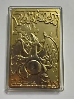 Pokemon Special Edition 23 karat Gold Plated Trading Card / #06 Charizard - Image 1