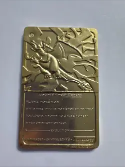 Pokemon Special Edition 23 karat Gold Plated Trading Card / #06 Charizard - Image 2