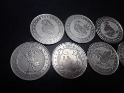 Pokemon Card Meiji Promo Battle Coin x7 Pidgeot Clefairy etc #5495 - Image 3