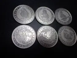 Pokemon Card Meiji Promo Battle Coin x6 Pidgeot Fearow Evolutions #5475 - Image 2