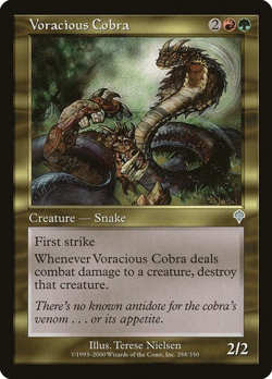 mtg magic voracious cobra invasion ENGLISH Cobra vorace - Image 1