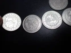 Pokemon Card Meiji Promo Battle Coin x5 Ninetales Rapidash Evolutions etc #5474 - Image 4
