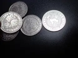 Pokemon Card Meiji Promo Battle Coin x5 Ninetales Rapidash Evolutions etc #5474 - Image 5