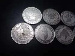 Pokemon Card Meiji Promo Battle Coin x7 Vileplume Parasect etc #5509 - Image 2