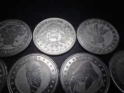 Pokemon Card Meiji Promo Battle Coin x7 Vileplume Parasect etc #5509 - Image 3
