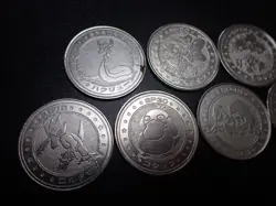 Pokemon Card Meiji Promo Battle Coin x7 Dragonair Psyduck etc #5485 - Image 2