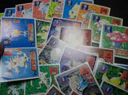 Pokemon Card Amada Sticker Non Holo x60 Aerodactyl Omastar Kabutops etc #4613 - Image 2