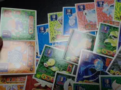 Pokemon Card Amada Sticker Non Holo x60 Aerodactyl Omastar Kabutops etc #4613 - Image 3