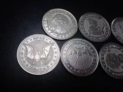 Pokemon Card Meiji Promo Battle Coin x7 Arbok Golbat etc #5508 - Image 3
